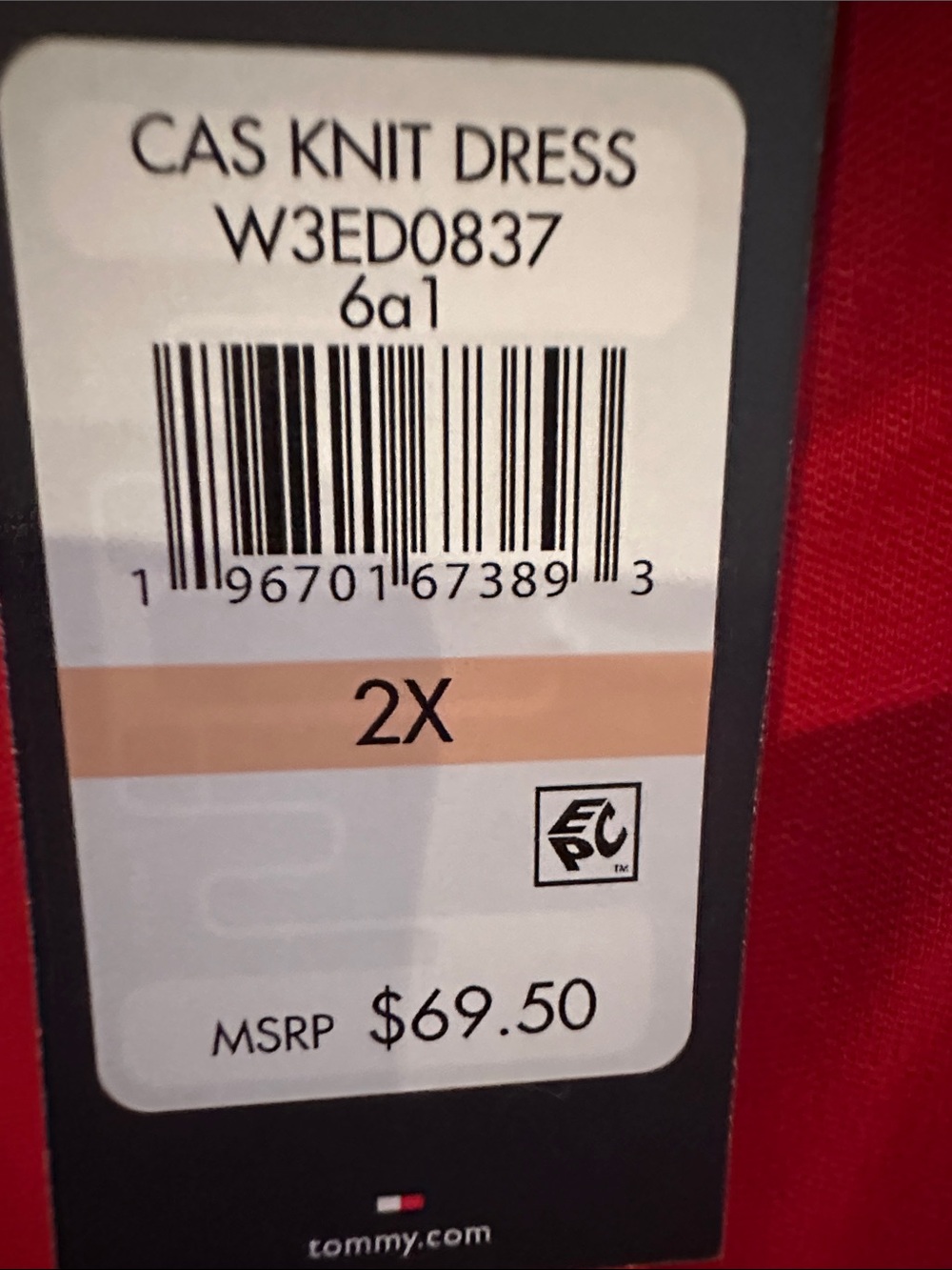 Tommy Hilfiger Red Sleeveless Polo Tank Top - Picture 3 of 5